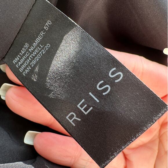 Reiss Black Sheer Mesh Brightwell Pencil Sheath Dress 6 - Picture 10 of 15